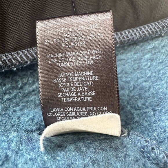 KUHL Youth Hooded Fleece Jacket Teal Sherpa Trim Full Zip Cozy Hoodie Size M 10 - Picture 8 of 11